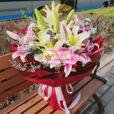 大庆8支多头百合，万事如意喜上加喜