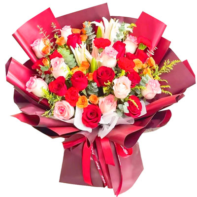 大庆22朵玫瑰百合，追求真爱幸福